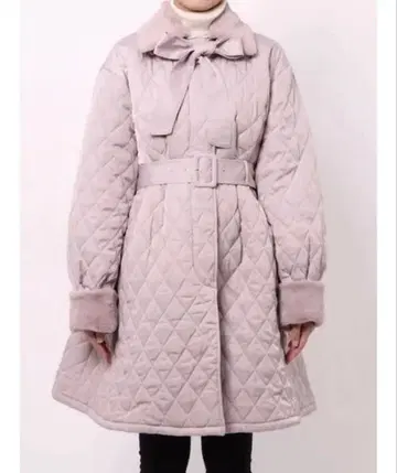 EATME 퀼팅 코트 핑크