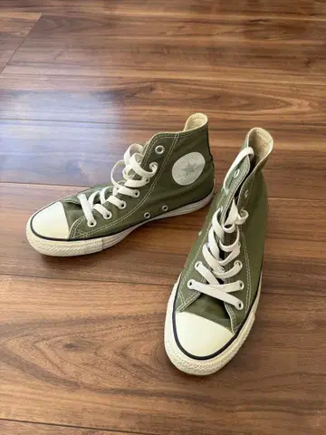 컨버스 올리브 리화 콜라보 하이컷 스니커즈