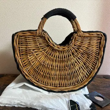 ebagos 에바고스 부채꼴 카고바 블랙 캔버스 원단