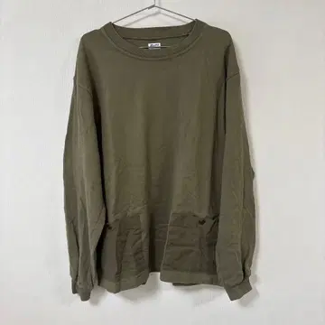 ARMY TWILL 라이트 온스 파일 안감 맨투맨