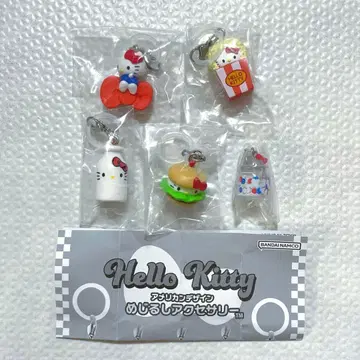 헬로키티 아메리칸 디자인 메지루시 액세서리 세미 컴프 가챠