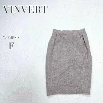 새상품급 [반베일] 무릎 기장 타이트 스커트 울 100% 깔끔한 포멀