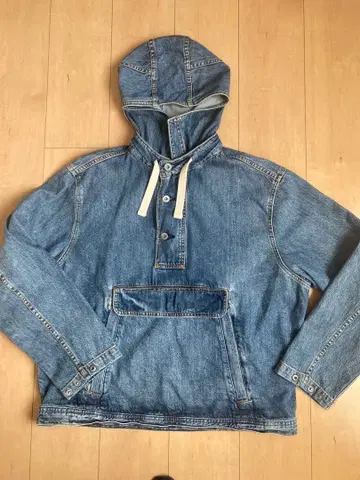 새상품급 GAP 아노락 후드 부착 데님 자켓 S 사이즈