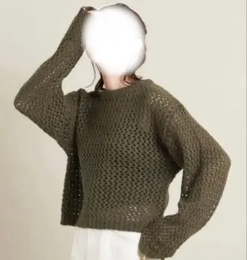 BEAUTY&YOUTH 올리브 크루넥 스웨터