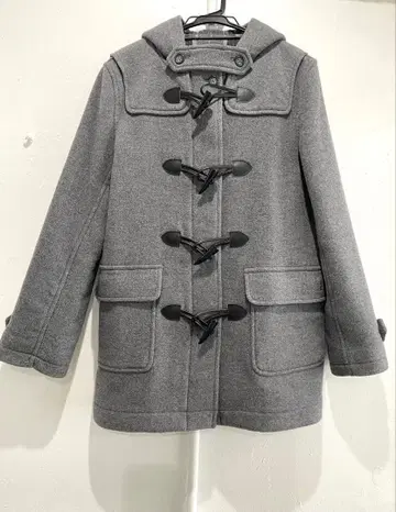 새상품급 EAST BOY 더블 페이스 더플 코트 차콜 그레이