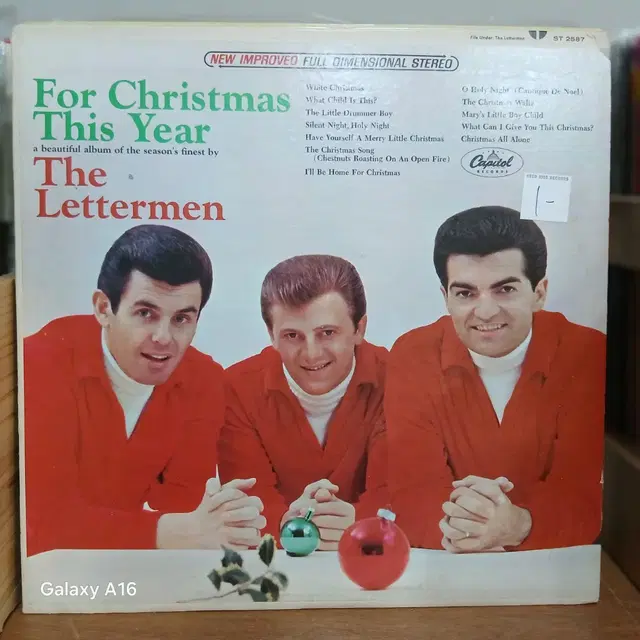 레터멘 크리스마스 앨범 LP 레코드