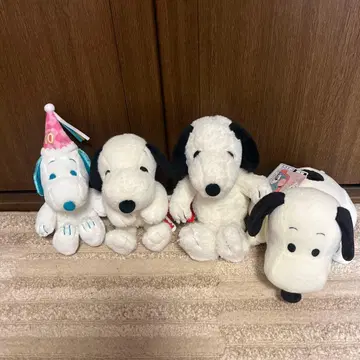 스누피 봉제 인형 4종