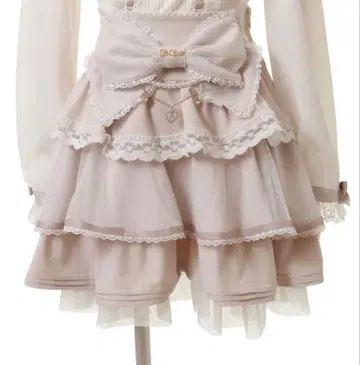 LIZLISA 빅 리본 캉캉 스커트 (핑크)
