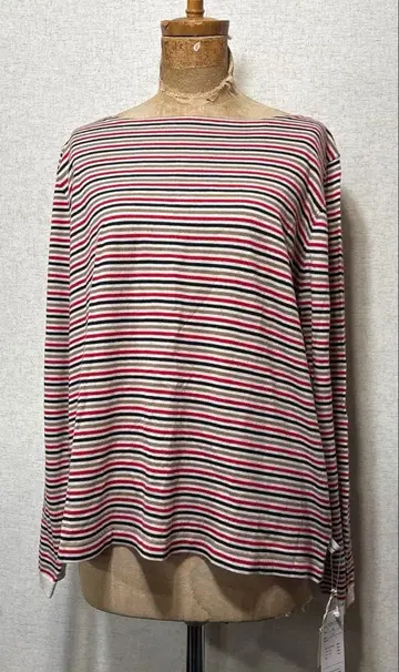 KAWAI OKADA 보더 티셔츠 3L 새상품 (택 포함)