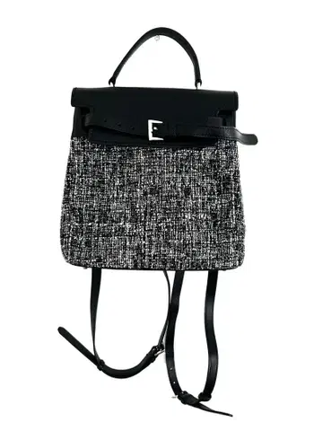 FOXEY 40215 옥스퍼드 백팩 트위드 블랙