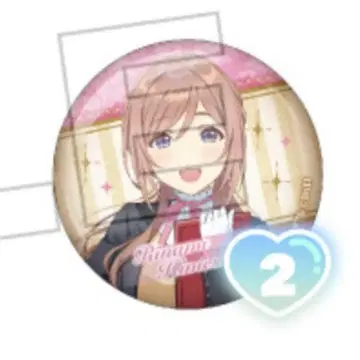 학마스 타워 레코드 카페 캔뱃지 히메사키 리나미 2점