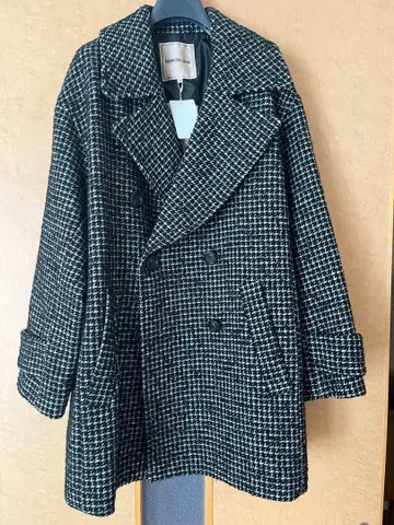 아푸와이저 리셰 하운드투스 체크 패턴 코트