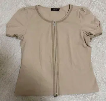 FOXEY 폭시 더블 집업 컷소 42 가디건 반팔