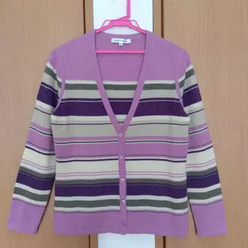 몇 회 착용 하나에 모리 HANAE MORI 캐시미어 100 가디건 M