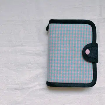 717. 씰북 커버 (바인더 포함) 체크 x 데님