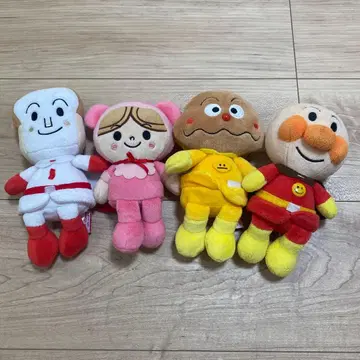 호빵맨 봉제 인형 4체 세트