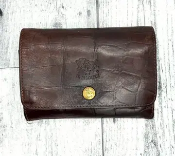 일비종떼 접이식 지갑 크로커다일 패턴