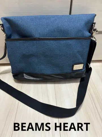 빔즈하트 BEAMS 데님 숄더백 남성용