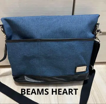 빔즈하트 BEAMS 데님 숄더백 남성용