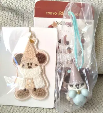 디즈니 크리스마스 2025 릴린린 키체인 캡슐 토이 2개 세트