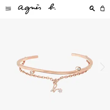 아네스베 뱅글 팔찌 로즈 골드