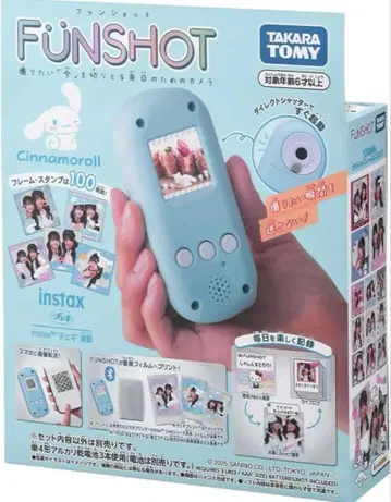 FUNSHOT (팬샷) 인스턴트 프린트 카메라 시나몬 롤
