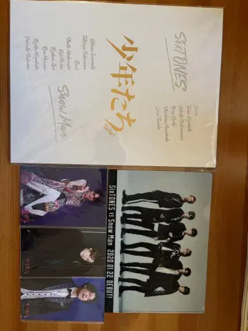 소년들 팜플렛, 사진 SixTONES SnowMan 클리어 파일