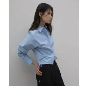 ohotoro 크롭 스트링 셔츠