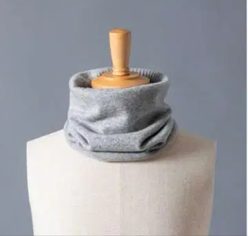 [ 미사용 새상품 ] 엘르알토 캐시미어 넥워머 멜란지 그레이