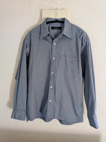 유나이티드 애로우즈 파란색 긴팔 셔츠 가슴 포켓 부착