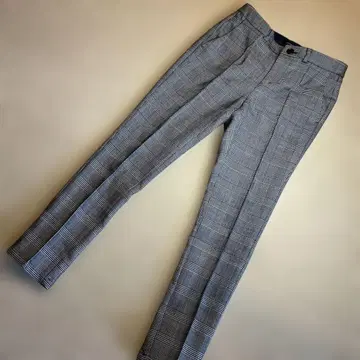 LOVELESS 체크 무늬 슬림핏 팬츠