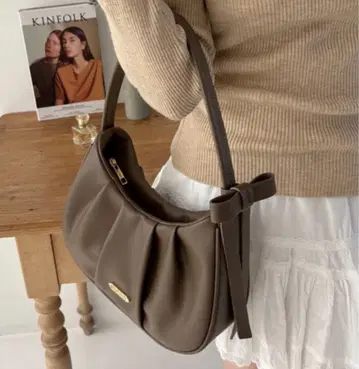 mytwilight 사이드 리본 개더 백