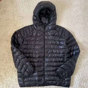 빅 사이즈 유니클로 라이트 다운 자켓 후드 XL 페더 코트