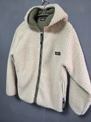 Dickies 플리스 자켓 L 보아 후드티 아이보리 x 올리브