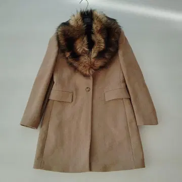 미사용 ZARA 카멜 울 코트