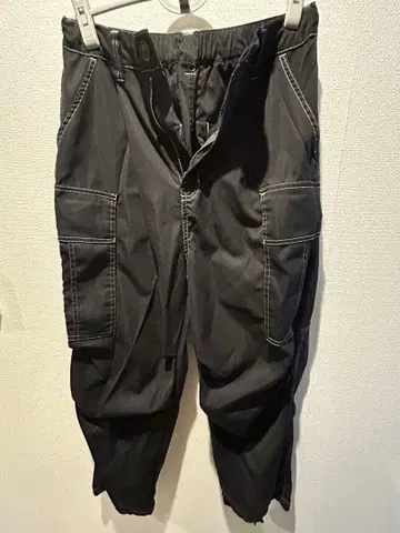 롱 바지 팬츠 블랙 카고 팬츠