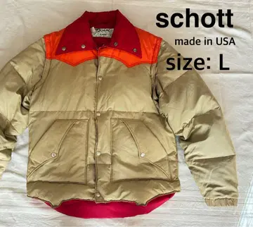 레어 schott 다운 자켓 L 빈티지