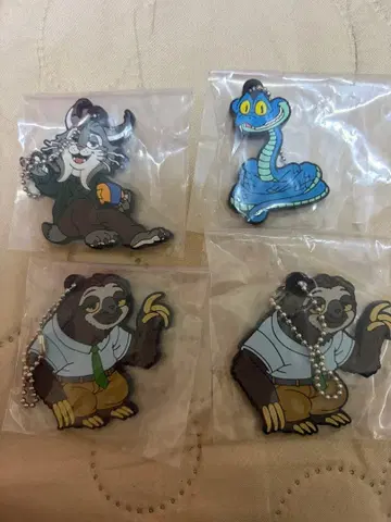 주토피아 2 러버 키링 데포러버 파우버트, 플래시, 게리