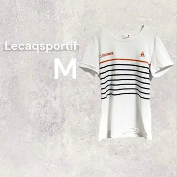 르꼬끄 스포르티브 티셔츠 반팔 로고 보더 의류 스포츠 M