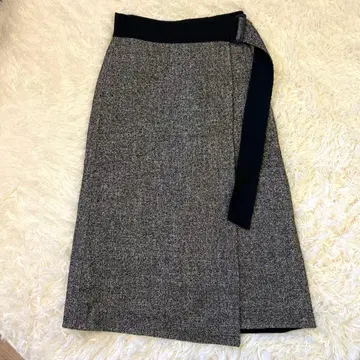 투모로우랜드 BACCA 자카드 랩 스커트