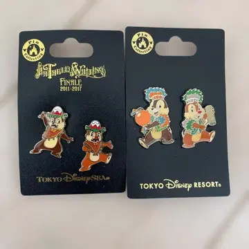 디즈니 칩과 데일 핀 배지