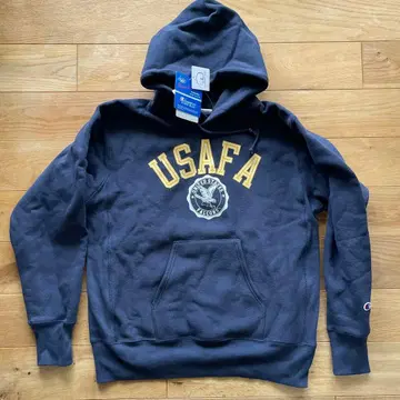 Champion USAFA 리버스 위브 후드티 청단택