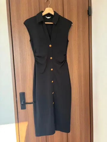 ZARA 블랙 슬리브리스 원피스 S