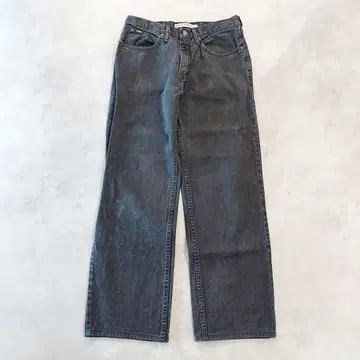 Lee 리 W32 블랙 데님 하의 팬츠 구제 의류 블랙 14864