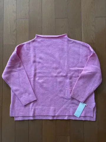 [ 미사용 새상품 ] 블루위로 보틀넥 울 니트 풀오버 핑크