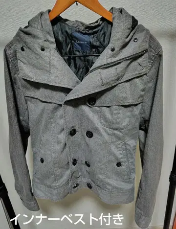 RAGEBLUE 후드 부착 그레이 아우터