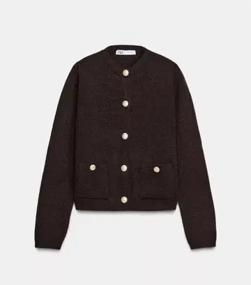 ZARA 골드 버튼 니트 가디건