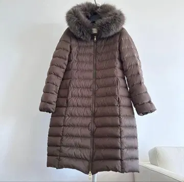 [ 유나이티드 애로우즈 ] 퍼 달린 롱 다운 자켓 [ 클리닝 완료 ]