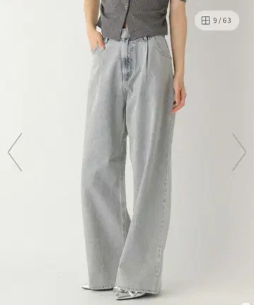 Heather 헤더 하이웨스트 데님 와이드 팬츠 2