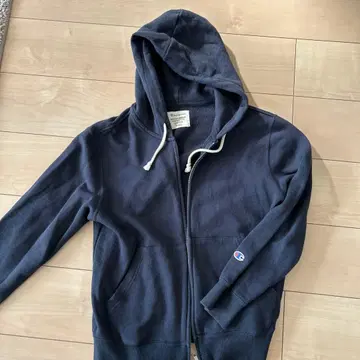 챔피언 네이비 풀 집업 후드티 S